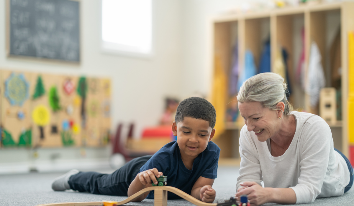 child writing backwards autism